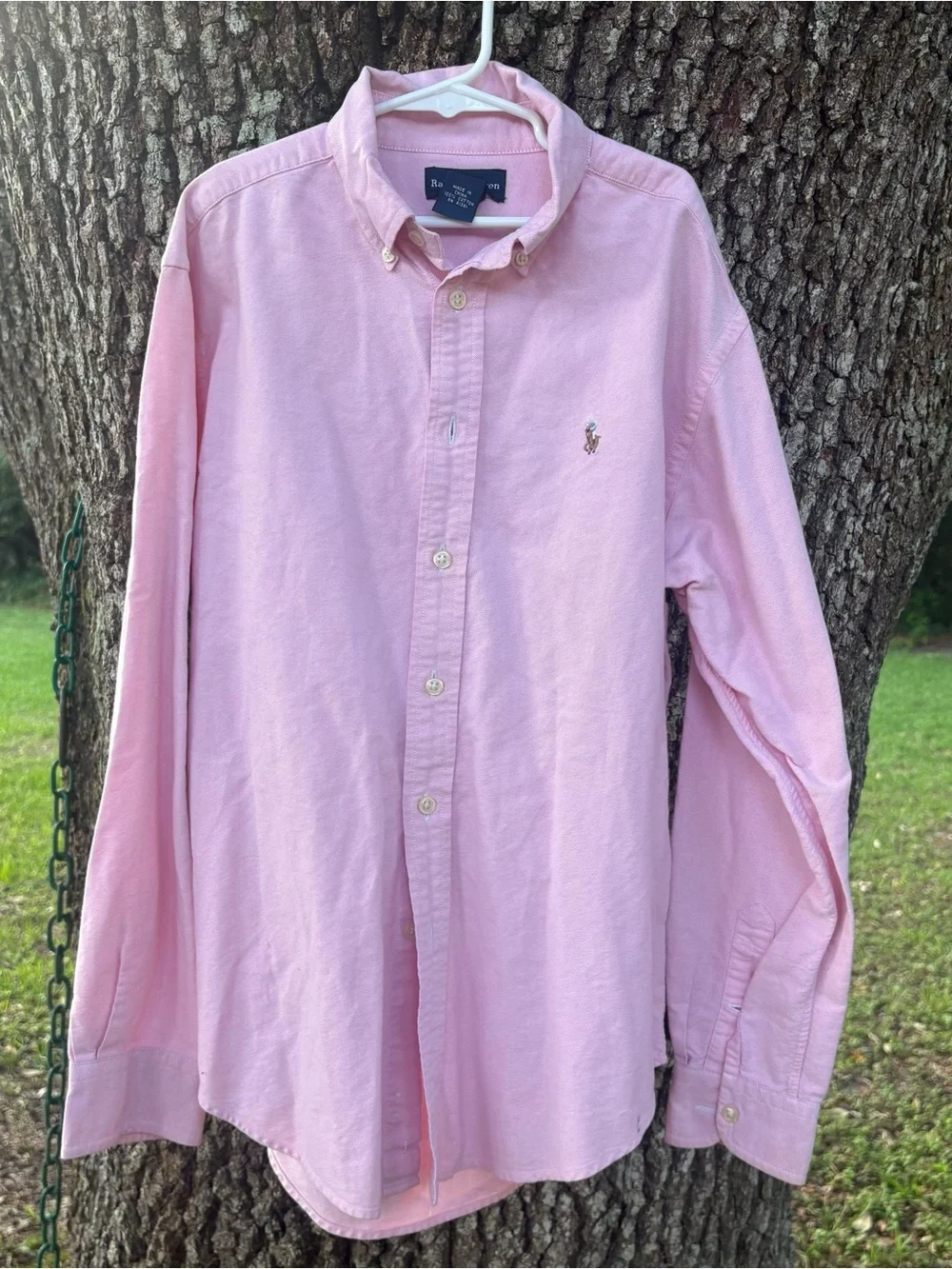 RALPH LAUREN BOYS LONG SLEEVE BUTTON DOWN COLLARED DRESS SHIRT COTTON GUC